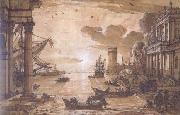Claude Lorrain Embarkation of the Queen of Sheba (mk17 painting